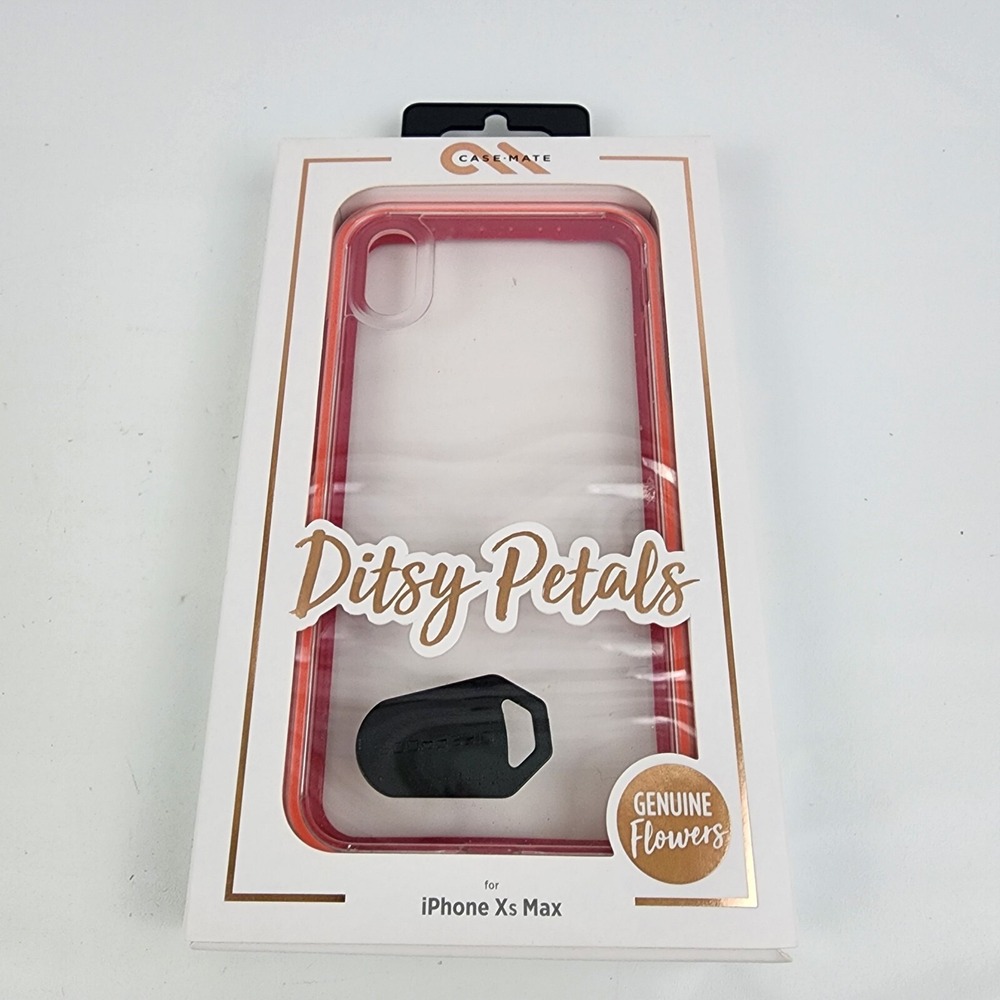 Case Mate iPhone Xs Max Karat Ditsy Petals Hard Snap Case Cover - Floral Pink